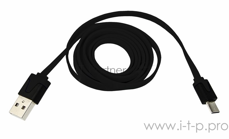 Кабель Rexant (18-4270) USB кабель универсальный microUSB шнур плоский 1М черный