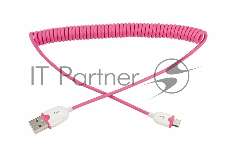 Кабель Rexant (18-4303) USB кабель универсальный microUSB шнур витой 1,5М розовый