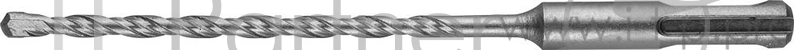 Бур ЗУБР 29315-160-05 SDS+ Ф5х100/160мм МАСТЕР 2 резца спираль 4С