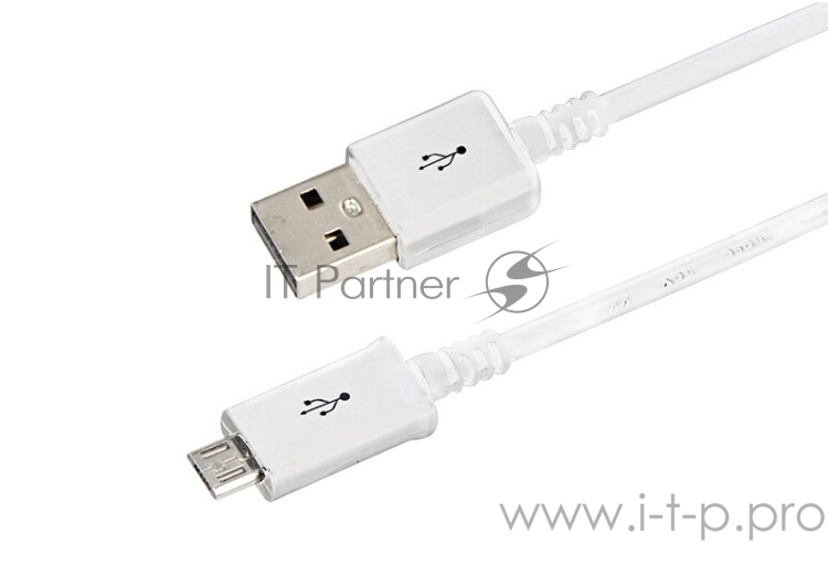 Кабель Rexant (18-4269) USB кабель microUSB длинный штекер 1М белый