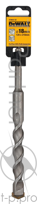 Бур DEWALT DT9655-QZ SDS+ INDUSTRIAL, 18 х 210мм
