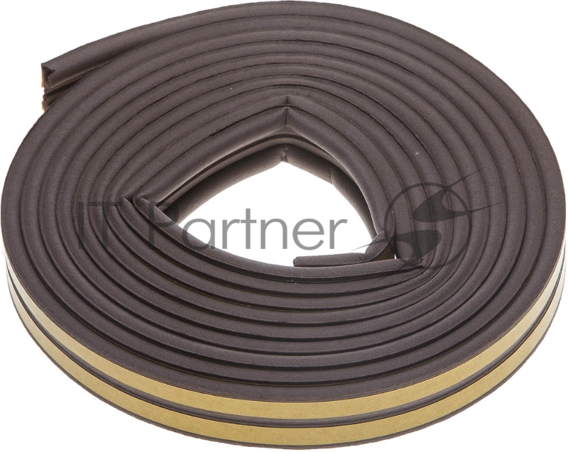 Уплотнитель ЗУБР 40932-006 резиновый самоклеящийся профиль ''p'' коричневый 6м