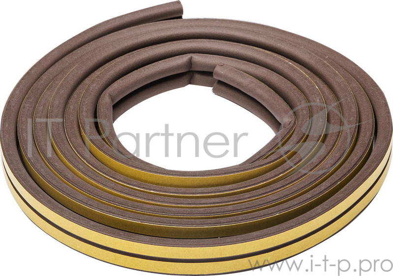 Уплотнитель ЗУБР 40930-006 резиновый самоклеящийся профиль ''d'' коричневый 6м