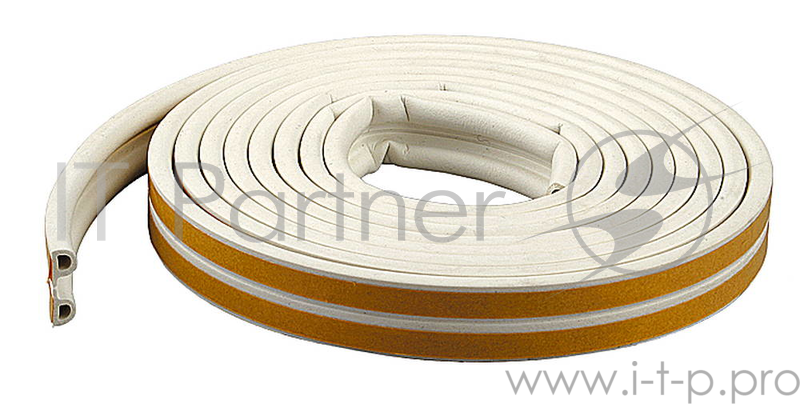 Уплотнитель ЗУБР 40922-006 резиновый самоклеящийся профиль ''p'' белый 6м