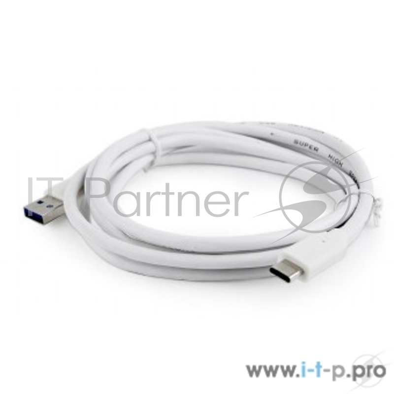 Кабель Cablexpert Кабель USB3.0 AM/USB Type-C, 1.8м, белый, пакет (CCP-USB3-AMCM-6-W)