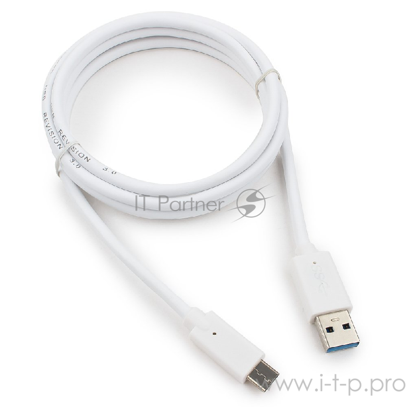 Кабель Cablexpert Кабель USB3.0 AM/USB Type-C, 1.8м, белый, пакет (CCP-USB3-AMCM-6-W)