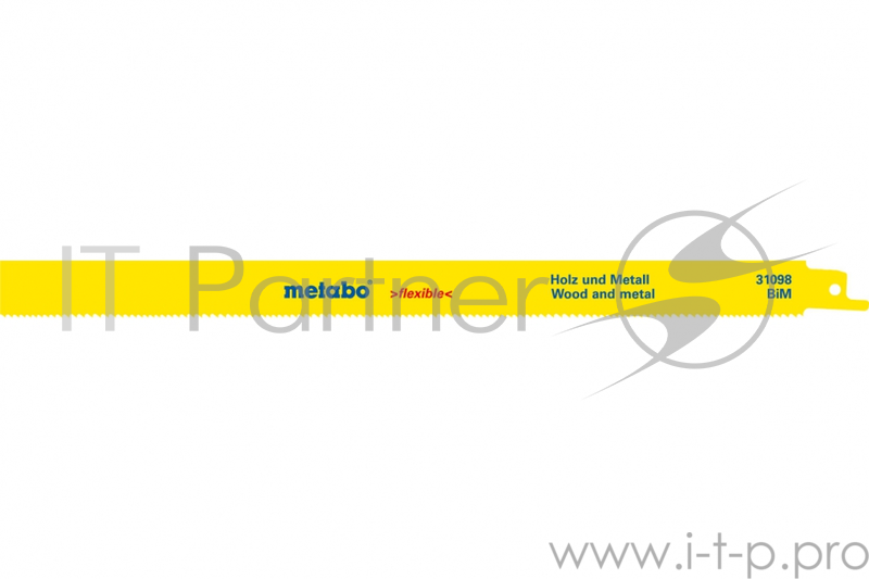 Полотно для сабельной пилы METABO 631098000 S1222VF 2шт. BiM 300x0.9/1.8-2.6 дерево с гвоздями