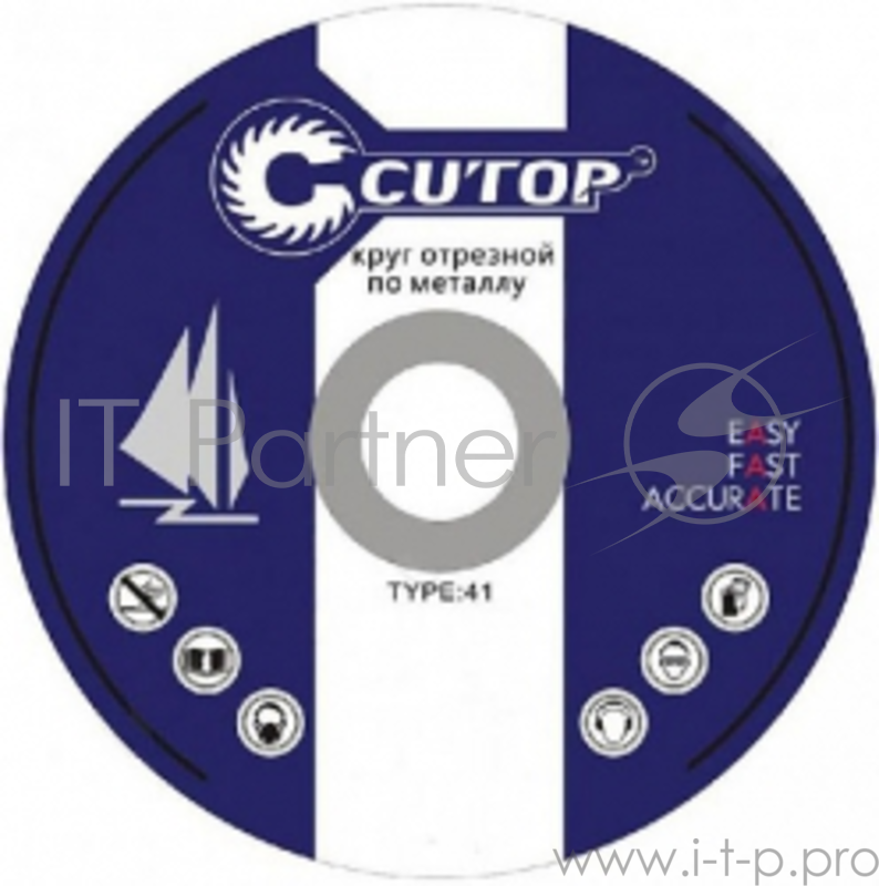 Круг отрезной CUTOP 39994т профессиональный Т41-355х3.2х25.4мм по металлу