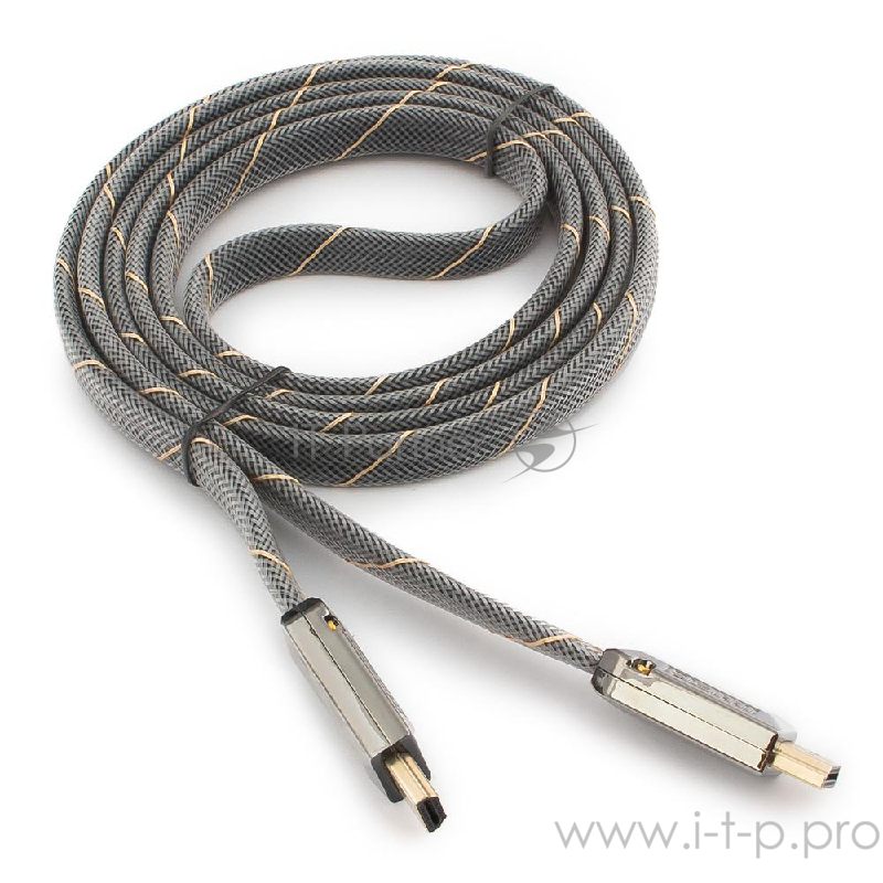 Кабель Кабель HDMI Cablexpert, серия Platinum, 1,8 м, v2.0, M/M, плоский, позол.разъемы, металлический корпус, нейлоновая оплетка, блистер (CC-P-HDMI04-1.8M)