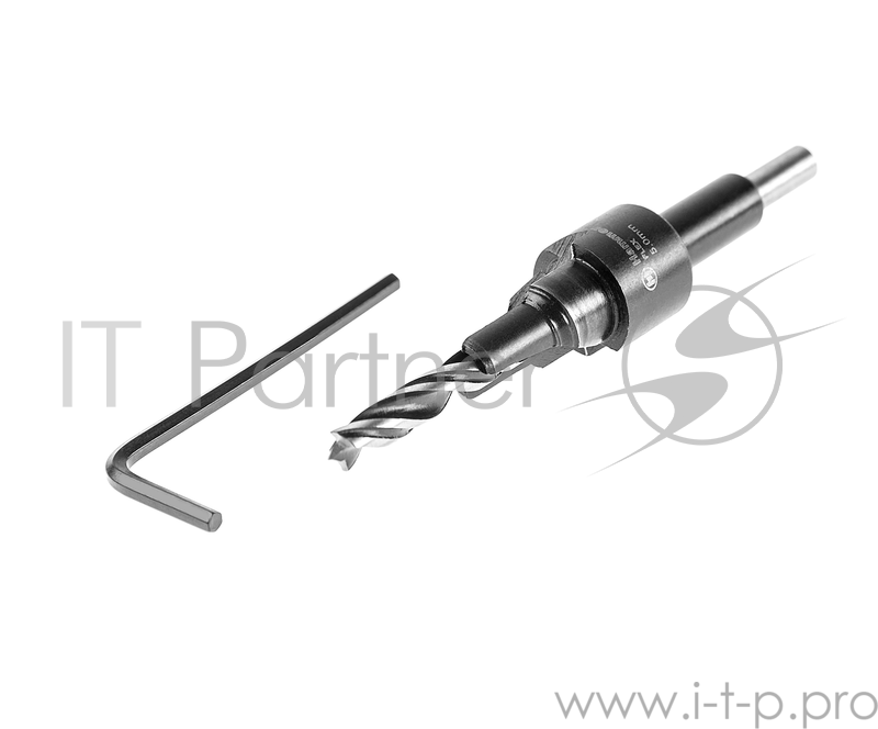Сверло под конфирмат HAMMER Flex 202-274 DR WD DBL FLUTE 5мм*50мм, зенкер 11мм, евровинт 7мм