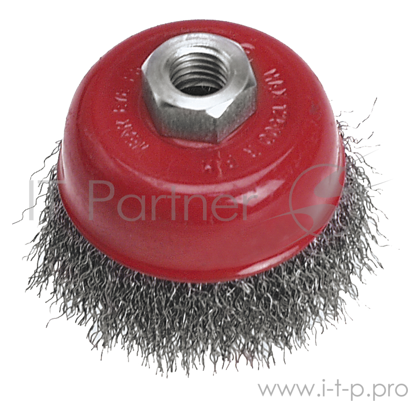 Кордщетка VERTO 62H110 чашечная 75мм М14