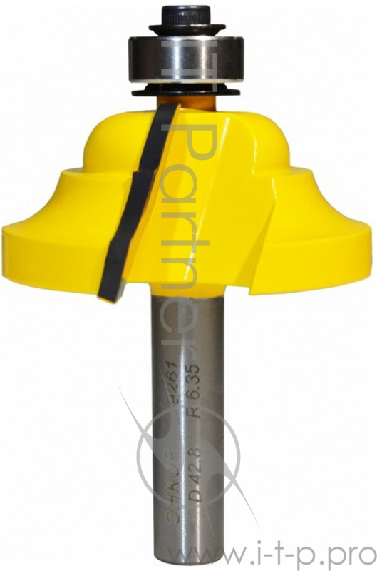 Фреза ЭНКОР 9261 кромочная калевочная ф42.8х19мм R6.4мм хв8мм