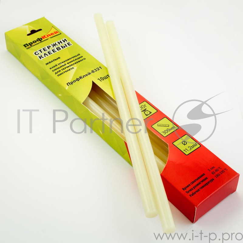 Клеевые стержни ПРОФКЛЕЙ 8321 Желтые, упаковочные