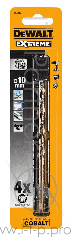 Сверло DEWALT DT4914-QZ п/мет.COBALT 8%,10х133х84мм
