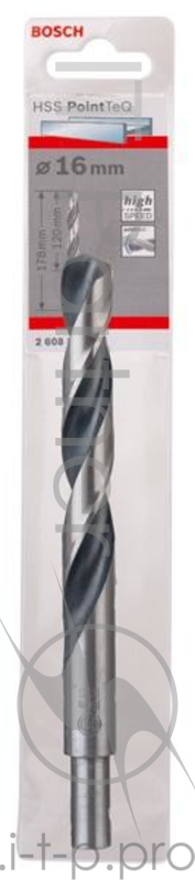 Сверло BOSCH 2.608.577.310 Ф16.0 мм (хвост. 12 мм) HSS PointTeQ (1шт)