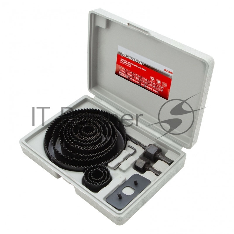 Набор коронок MATRIX 70472 набор кольцевых пил по дереву 19-127мм 12 предм.