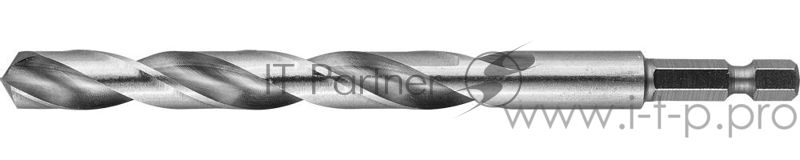 Сверло по металлу ЗУБР 29623-117-8 ЭКСПЕРТ HEX 1/4'' стальP6M5 8х117мм