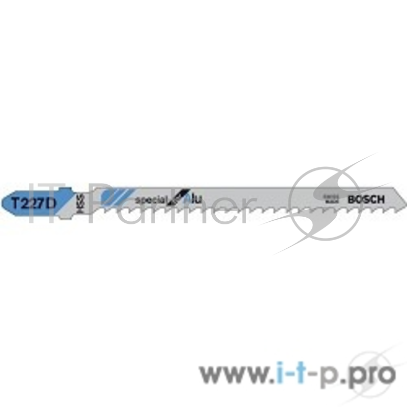 Пилка для лобзика BOSCH T227D (2.608.631.671) алюмпластик, по кривой, 100мм, шаг 3.0, HSS, 3шт