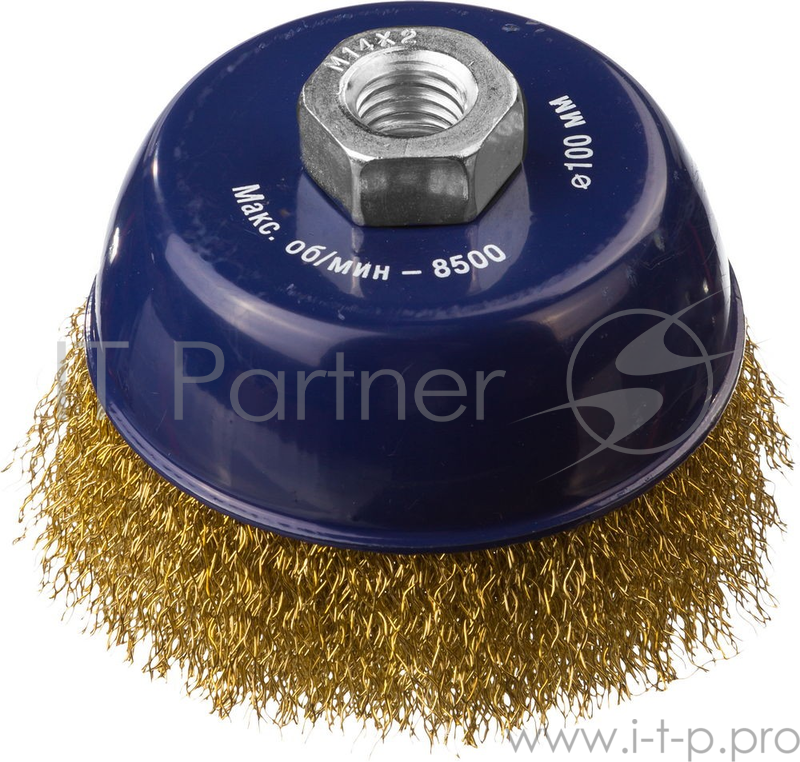 Кордщетка DEXX 35103-100 чашечная М14 для УШМ витая сталь0.3мм d100мм