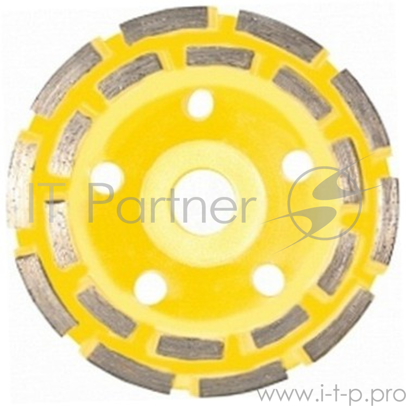 Чашка шлифовальная STAYER PROFESSIONAL 33381-125 алмазная сегментная двухрядная высота 22.2мм 125м