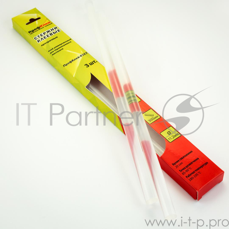 Клеевые стержни ПРОФКЛЕЙ 8323 Прозрачные, универсальные