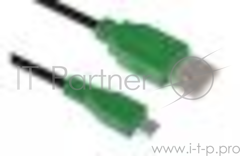 Кабель Greenconnect Кабель micro USB 2.0 1.0m черный,зеленый 28/28 AWG AM / microB 5pin, (GCR-UA1MCB1-BB2S-1.0m), экран, армированный, морозостойкий