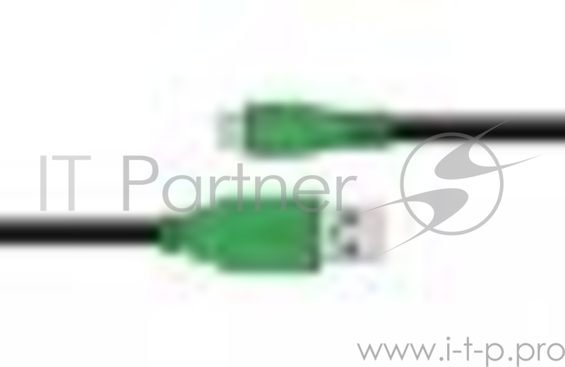 Кабель Greenconnect Кабель micro USB 2.0 1.0m черный,зеленый 28/28 AWG AM / microB 5pin, (GCR-UA1MCB1-BB2S-1.0m), экран, армированный, морозостойкий