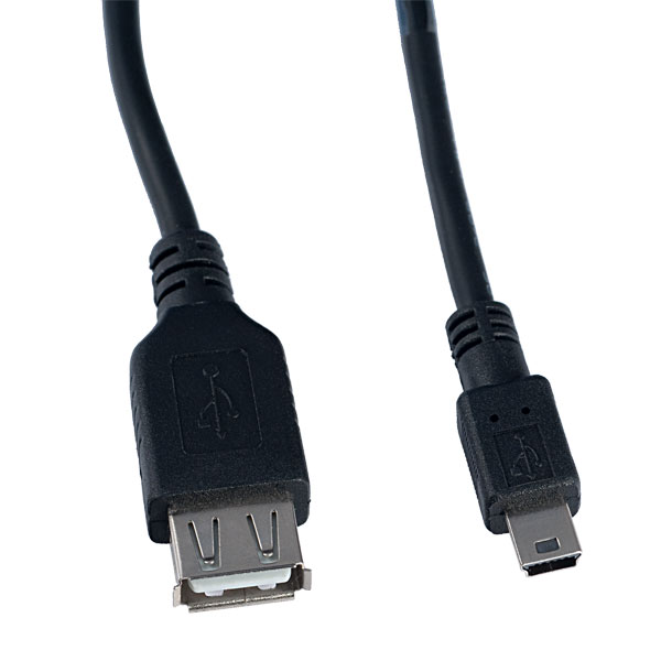 Кабель PERFEO Кабель USB2.0 A розетка - Mini USB 5P вилка, длина 1 м. (U4203)