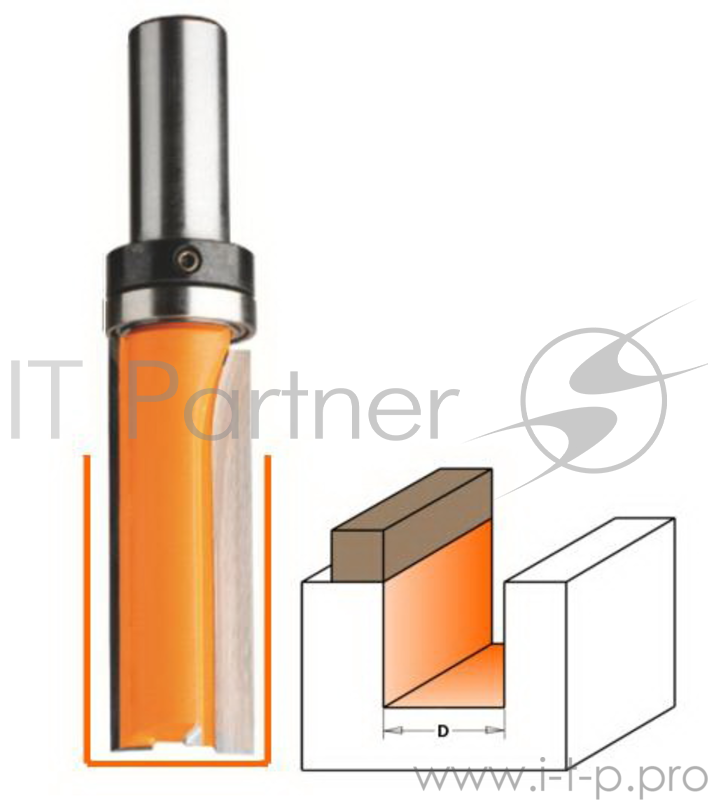 Фреза CMT 912.160.11B обгонная верх. подш. S=8 D=16x31.7