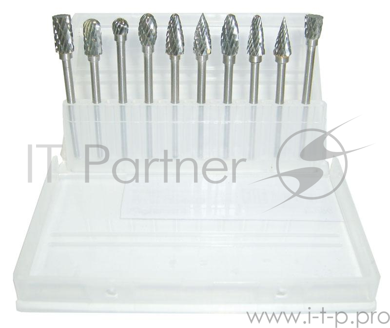 Набор борфрез SKRAB 37090 (шарошек) по металлу CrMo 3мм 10 шт