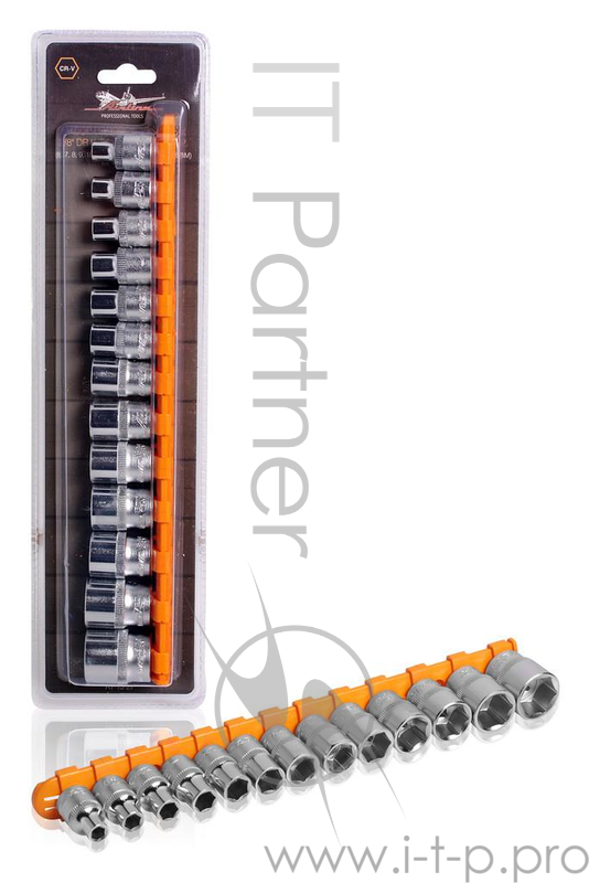 Набор головок AIRLINE AT-13-27 торцевых 3/8'' dr шестигранных 13пр.