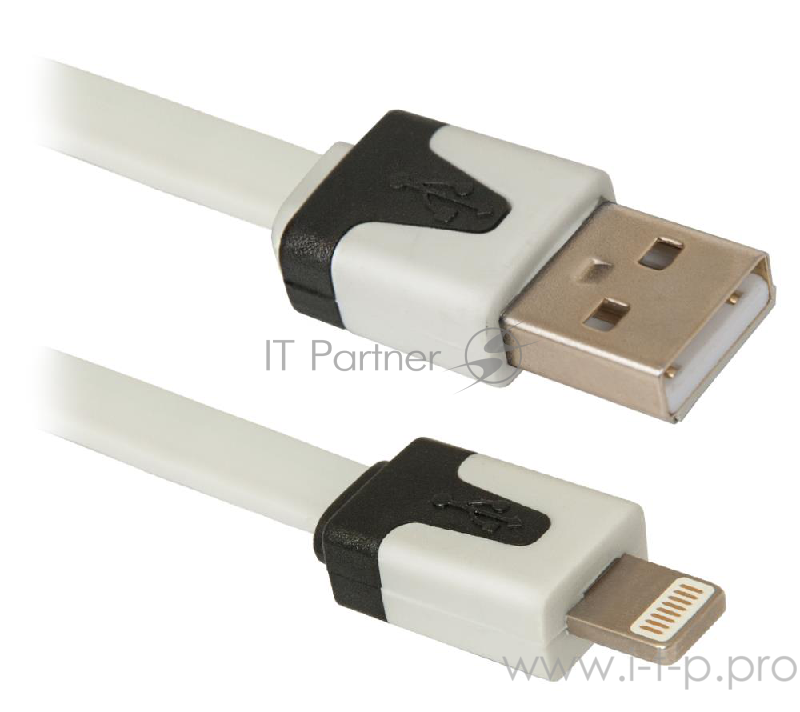 Кабель Defender USB кабель ACH01-03P USB(AM)-Lightning(M), 1м пакет (87472)