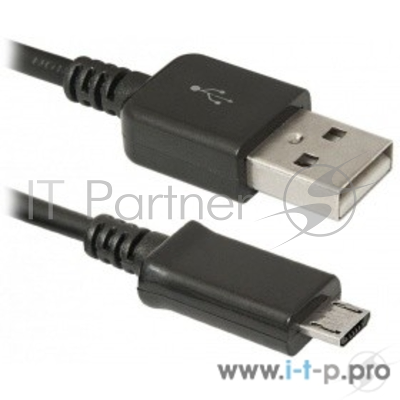 Кабель Defender USB кабель USB08-03H USB2.0 AM-MicroBM, 1.0м пакет (87473)
