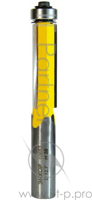 Фреза ЭНКОР 10653 кромочная прямая ф12.7х38мм хв12мм