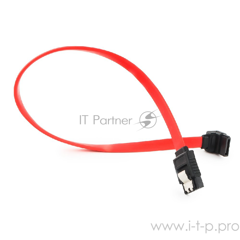 Кабель Cablexpert Кабель интерфейсный SATA, 30см, угловой разъем, 7pin/7pin, защелка (CC-SATAM-DATA90-0.3M)