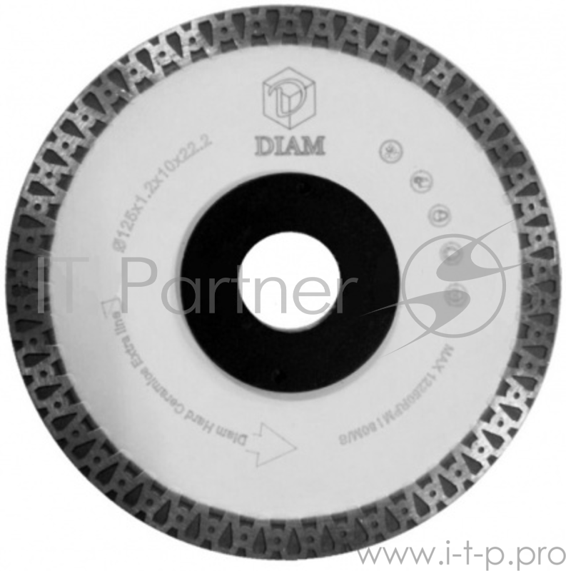 Круг алмазный DIAM Ф125x22мм Hard Ceramics Extra Line 1.2x10мм по граниту