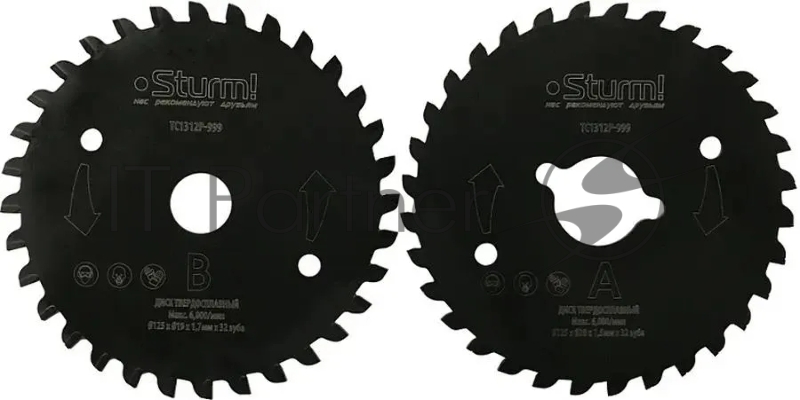 TC1312P-999 Набор дисков армированных карбидом вольфрама Sturm!, для TC1312P, 2шт