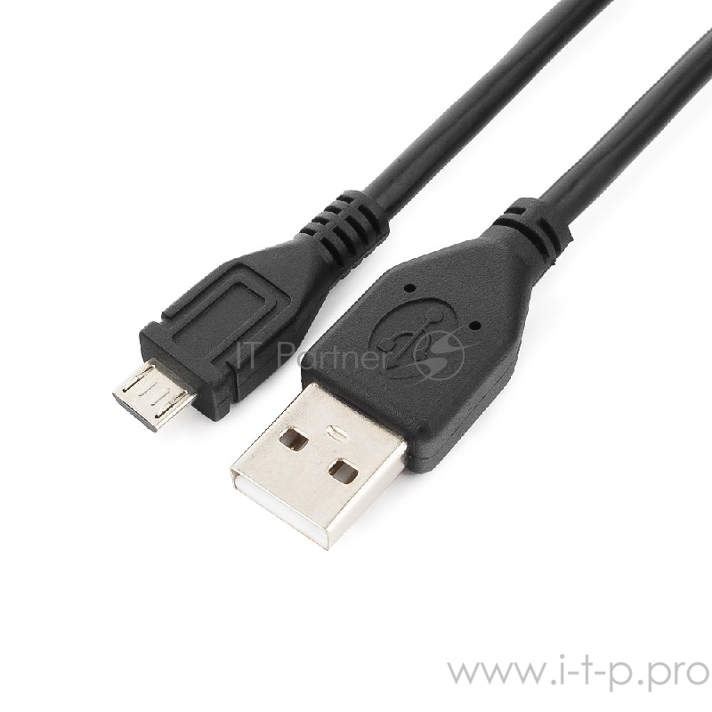 Кабель Cablexpert Кабель USB 2.0 Pro, AM/microBM 5P, 1м, экран, черный, пакет (CCP-mUSB2-AMBM-1M)