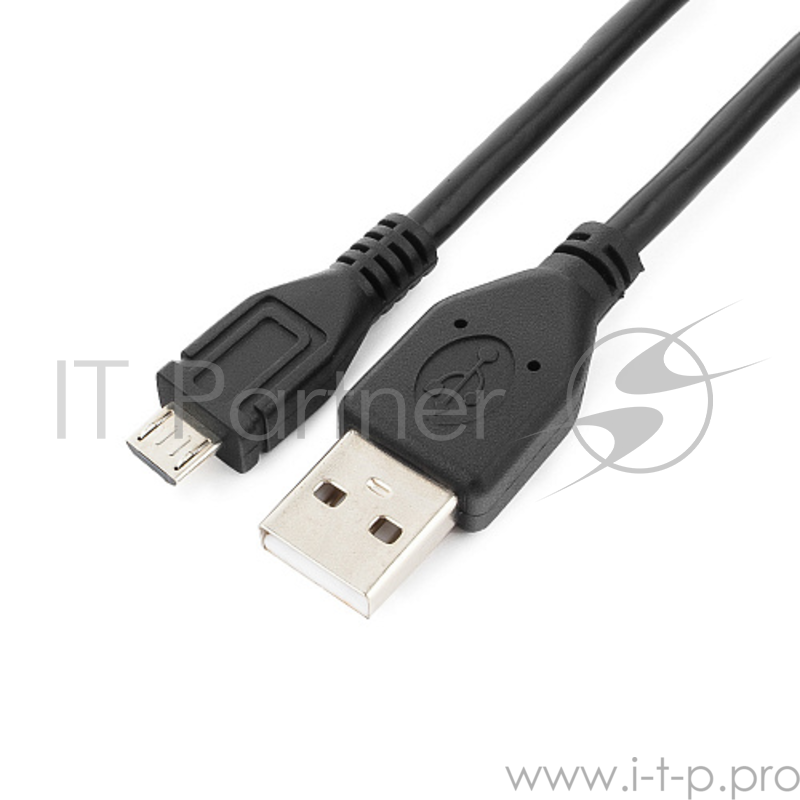 Кабель Cablexpert Кабель USB 2.0 Pro, AM/microBM 5P, 1м, экран, черный, пакет (CCP-mUSB2-AMBM-1M)