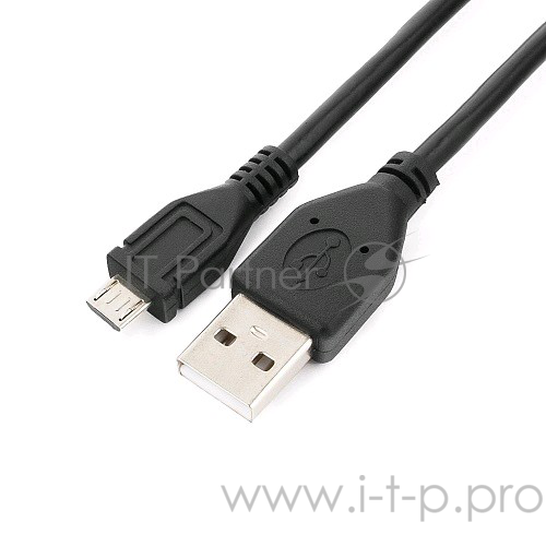 Кабель Cablexpert Кабель USB 2.0 Pro, AM/microBM 5P, 1м, экран, черный, пакет (CCP-mUSB2-AMBM-1M)