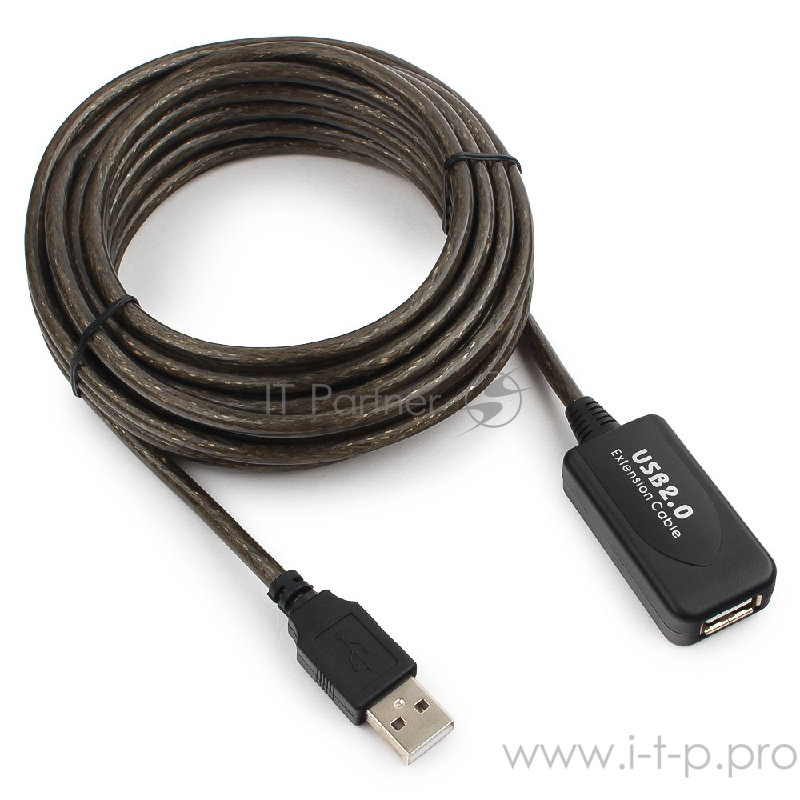 Кабель Cablexpert Кабель удлинитель USB 2.0 активный, AM/AF, 5м (UAE-01-5M)