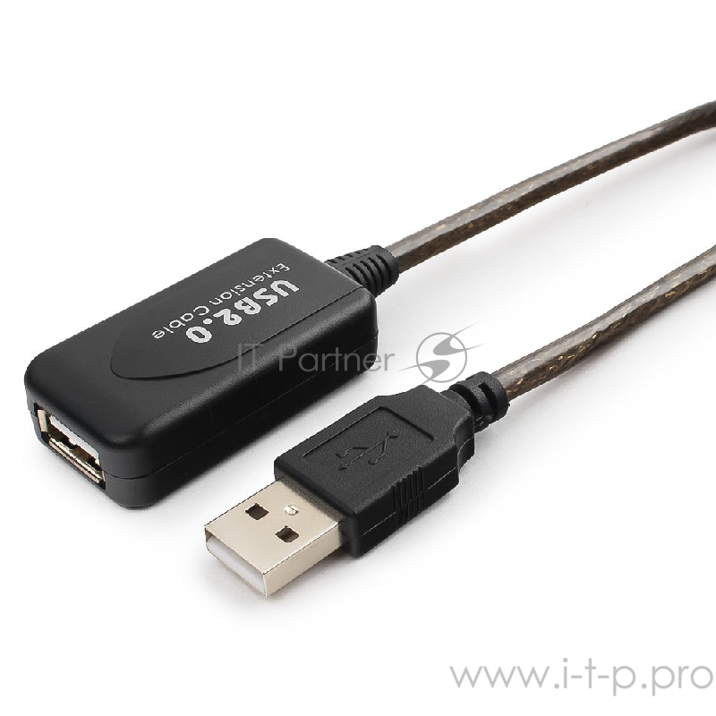 Кабель Cablexpert Кабель удлинитель USB 2.0 активный, AM/AF, 5м (UAE-01-5M)