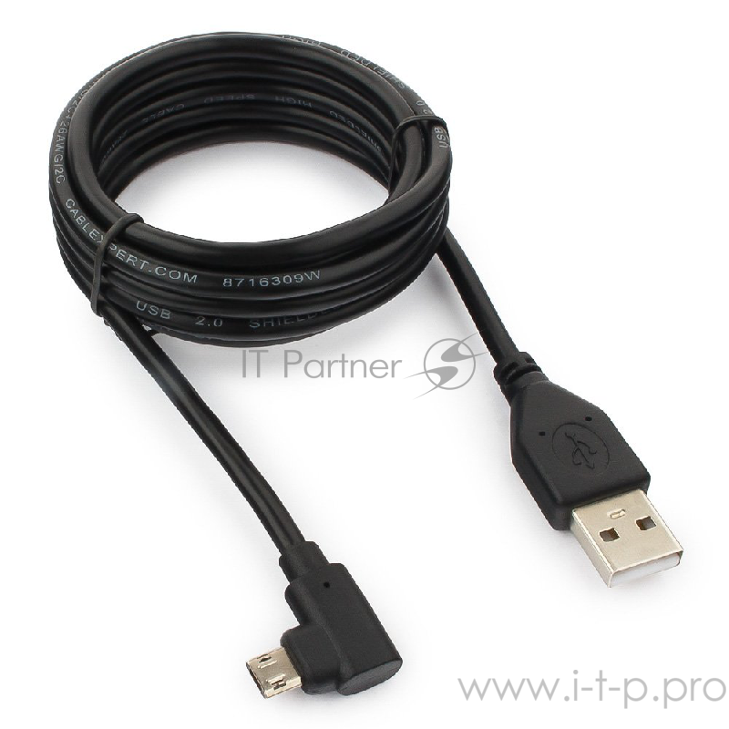 Кабель Cablexpert Кабель USB 2.0 Cablexpert, двусторонний разъем microB, AM/microB 5P, 1.8м, блистер (CCB-USB2-AMmDM90-6)