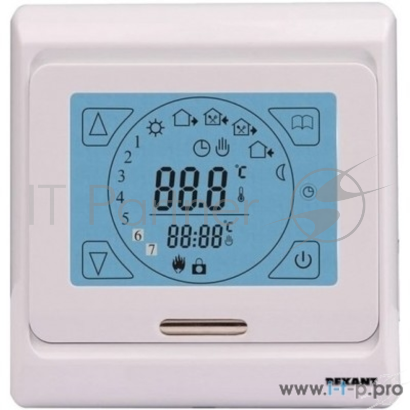 Кабель Rexant (51-0533) Терморегулятор сенсорный с автоматическим программированием (R91XT)