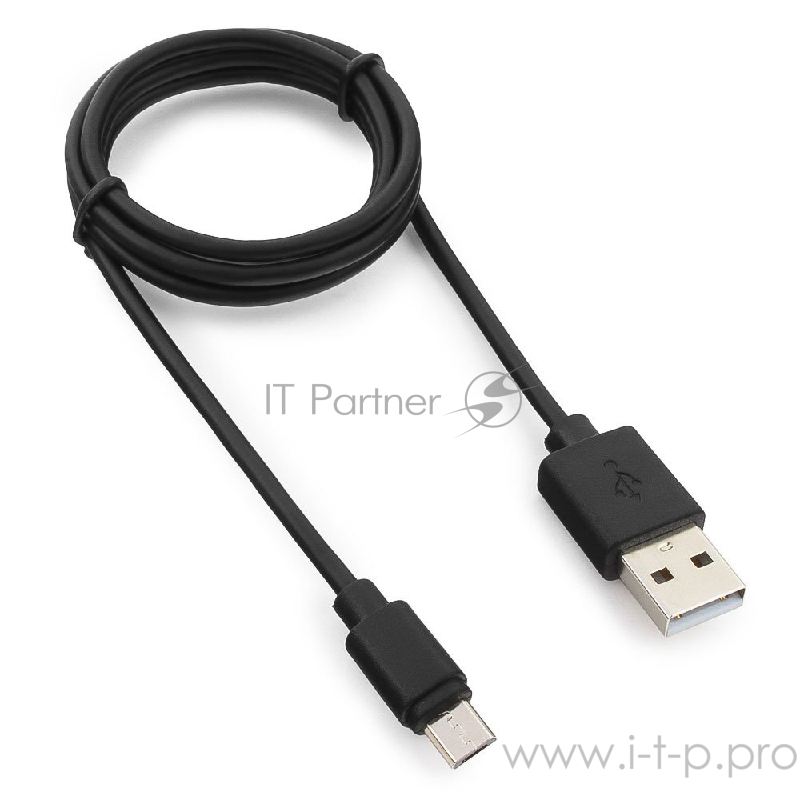 Кабель Гарнизон Кабель USB 2.0 Pro, AM/microBM 5P, 1м, черный, пакет (GCC-mUSB2-AMBM-1M)
