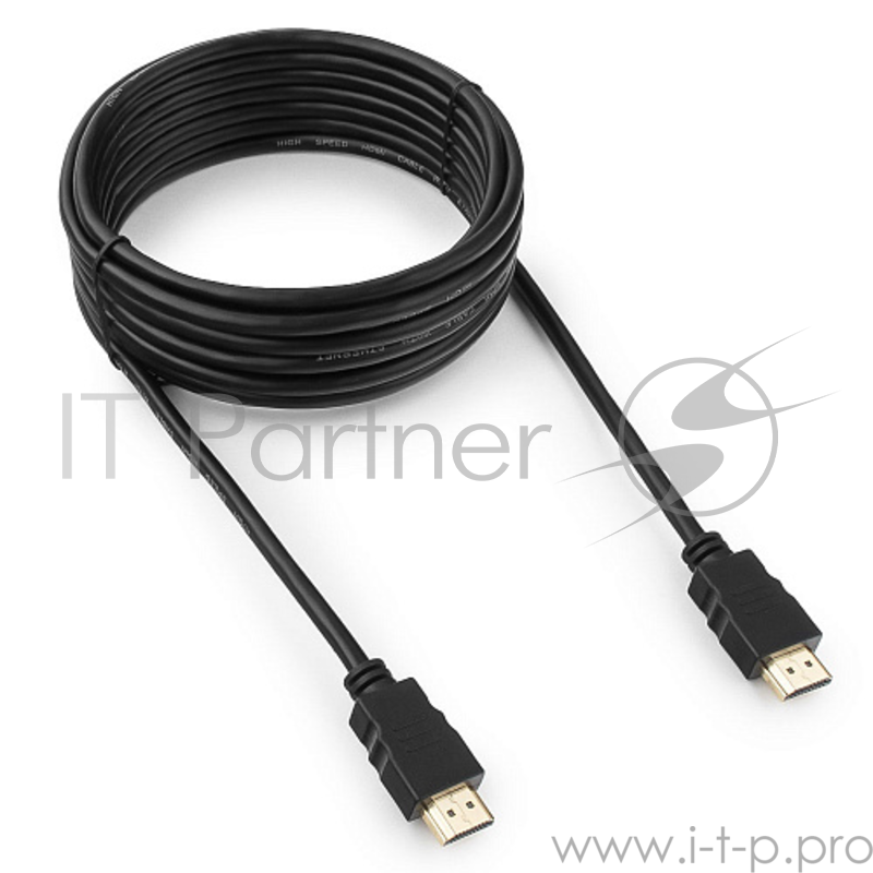 Кабель Кабель HDMI Гарнизон 5м, v1.4, M/M, черный, пакет (GCC-HDMI-5М)