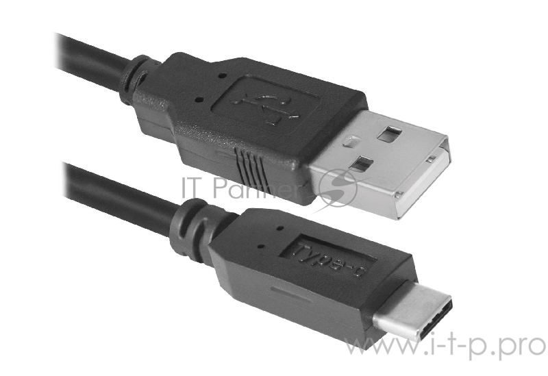Кабель Defender USB кабель USB09-03PRO USB2.0 AM-C Type, 1.0 м (87492)