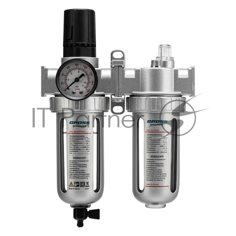 Блок подготовки воздуха GROSS 57451 регулятор-фильтр-лубрикатор g804 1/2''