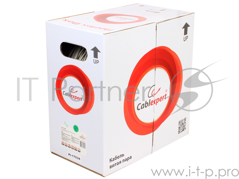 Кабель Cablexpert UPC-5040E-SOL Кабель UTP кат.5e, 4 пары, 0.40 мм 305 м, ССА одножильный