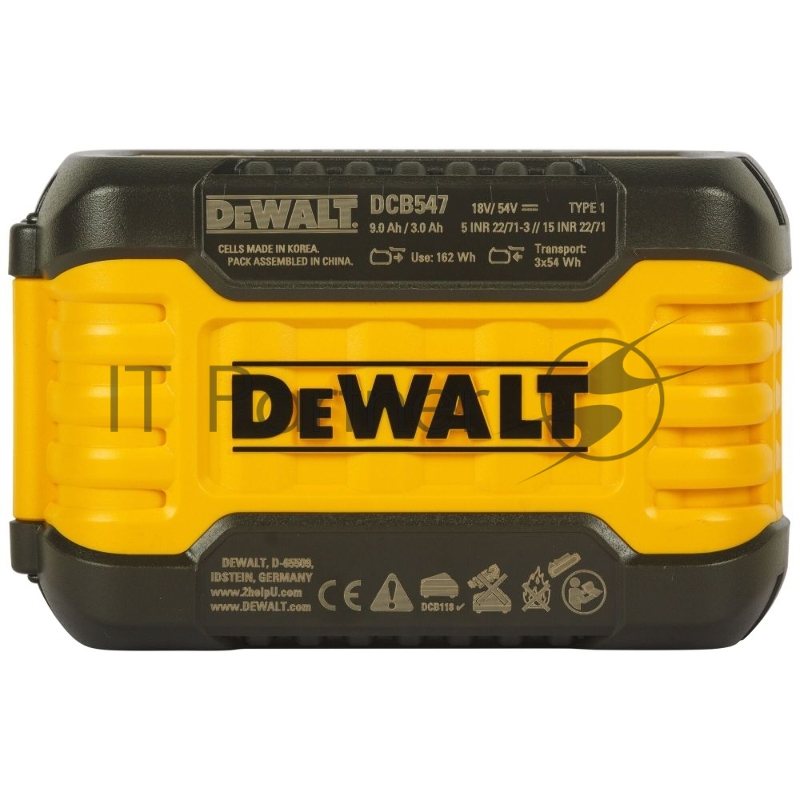 Аккумулятор DEWALT DCB547-XJ flexvolt 18в(9ач)/54в(3ач)